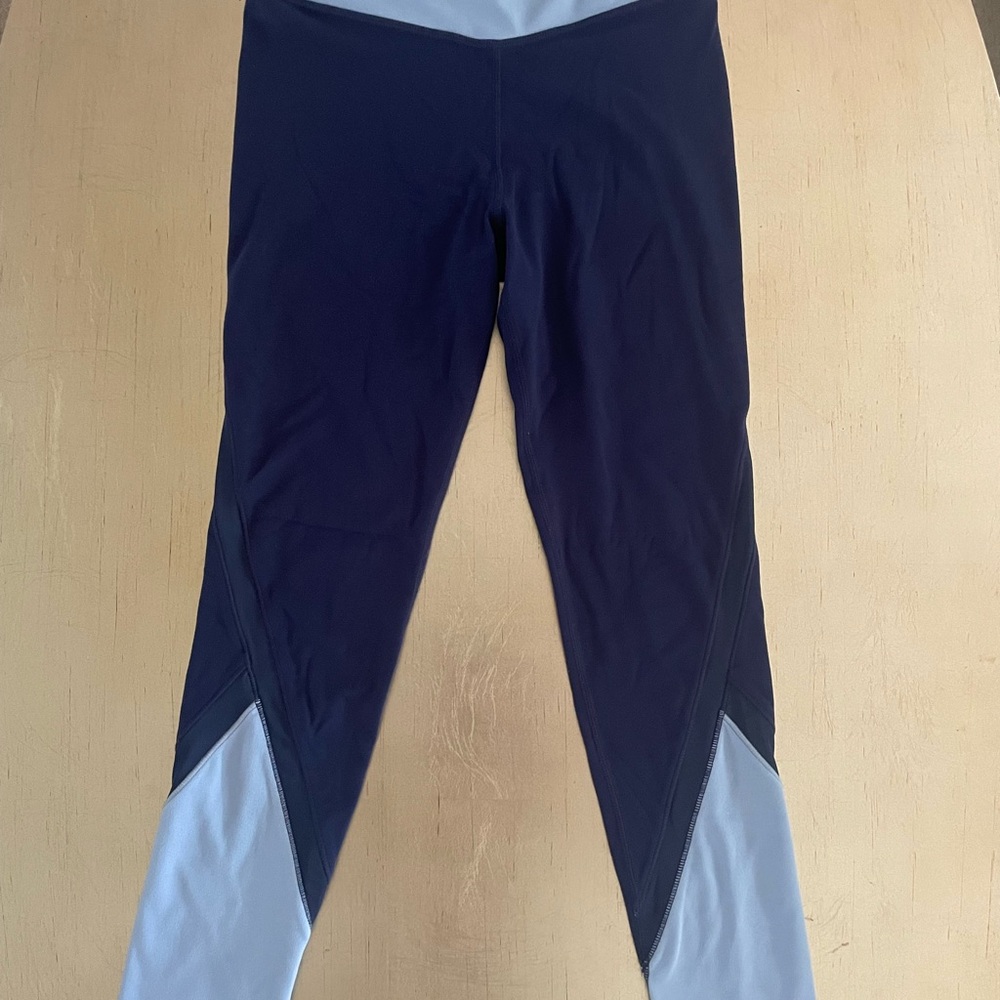 Athleta Girl Bottoms in Navy and Light Gray